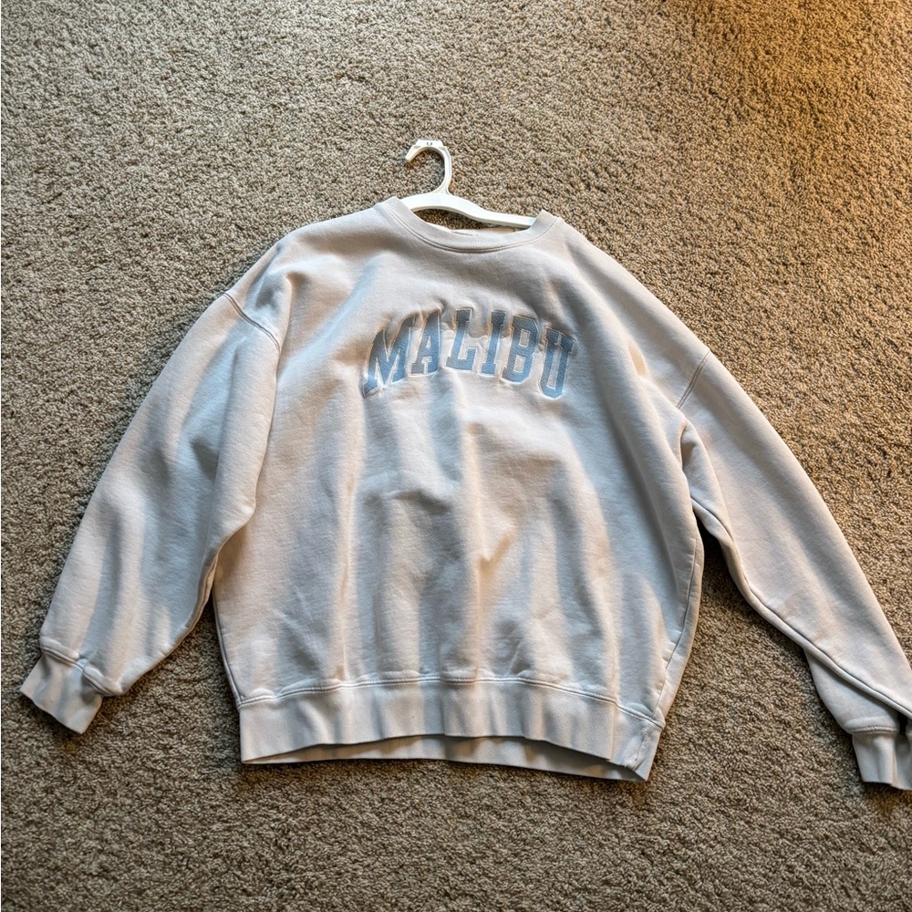 White Malibu Sweatshirt